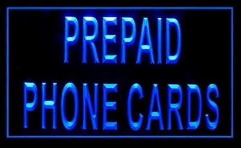 Prepaid Phone Cards LED Neon Sign